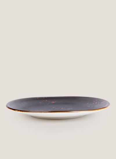 Plato Oxi negro-rojo