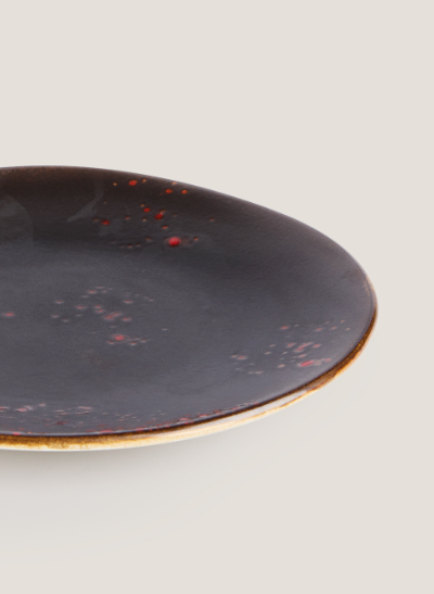 Plato Oxi negro-rojo