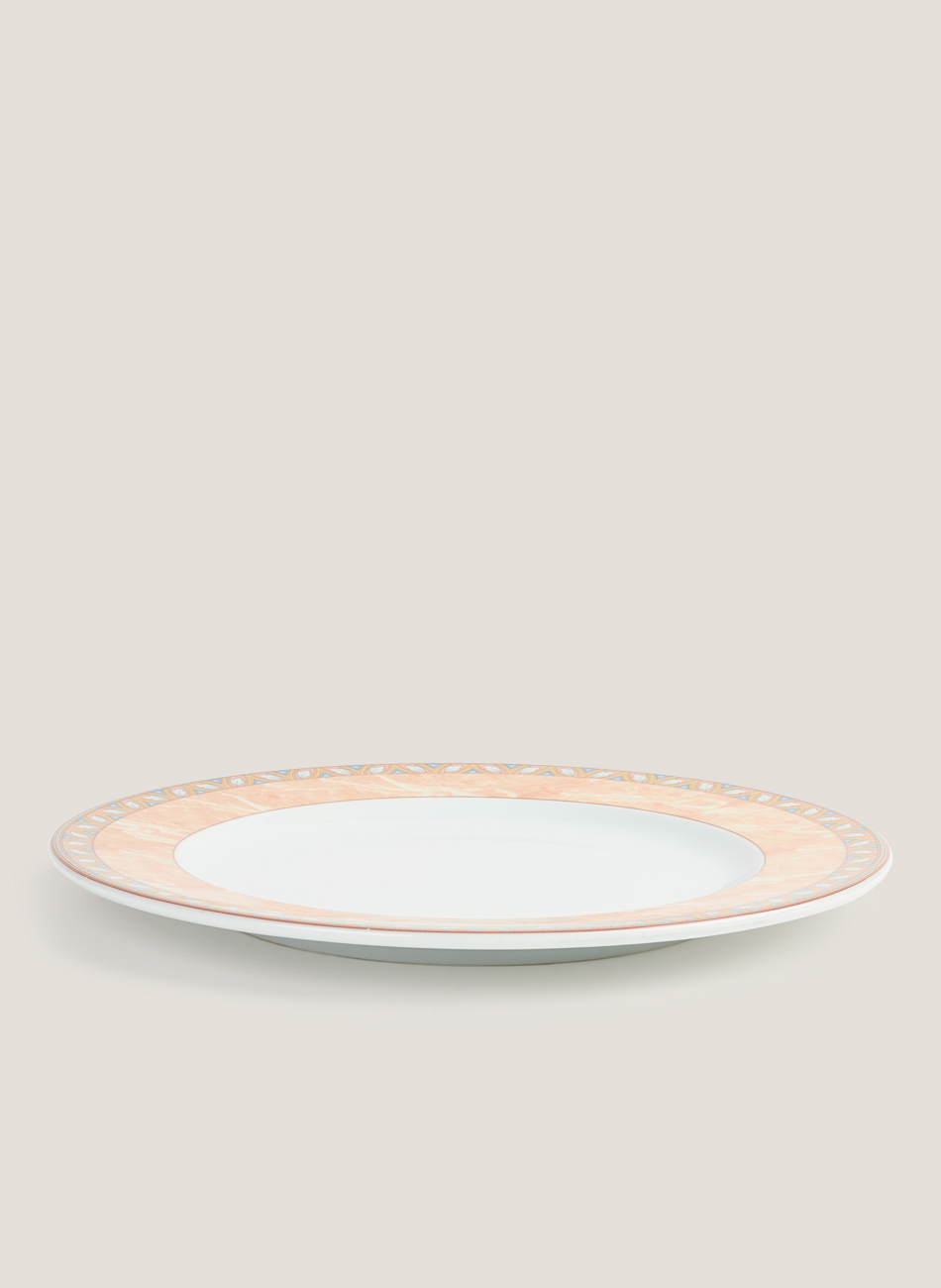 Plato decorado salmón