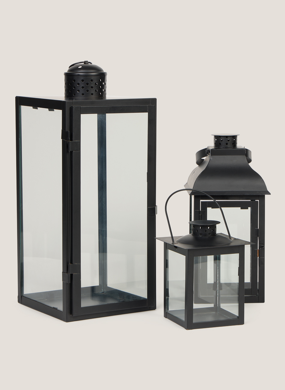 Faroles metal negro