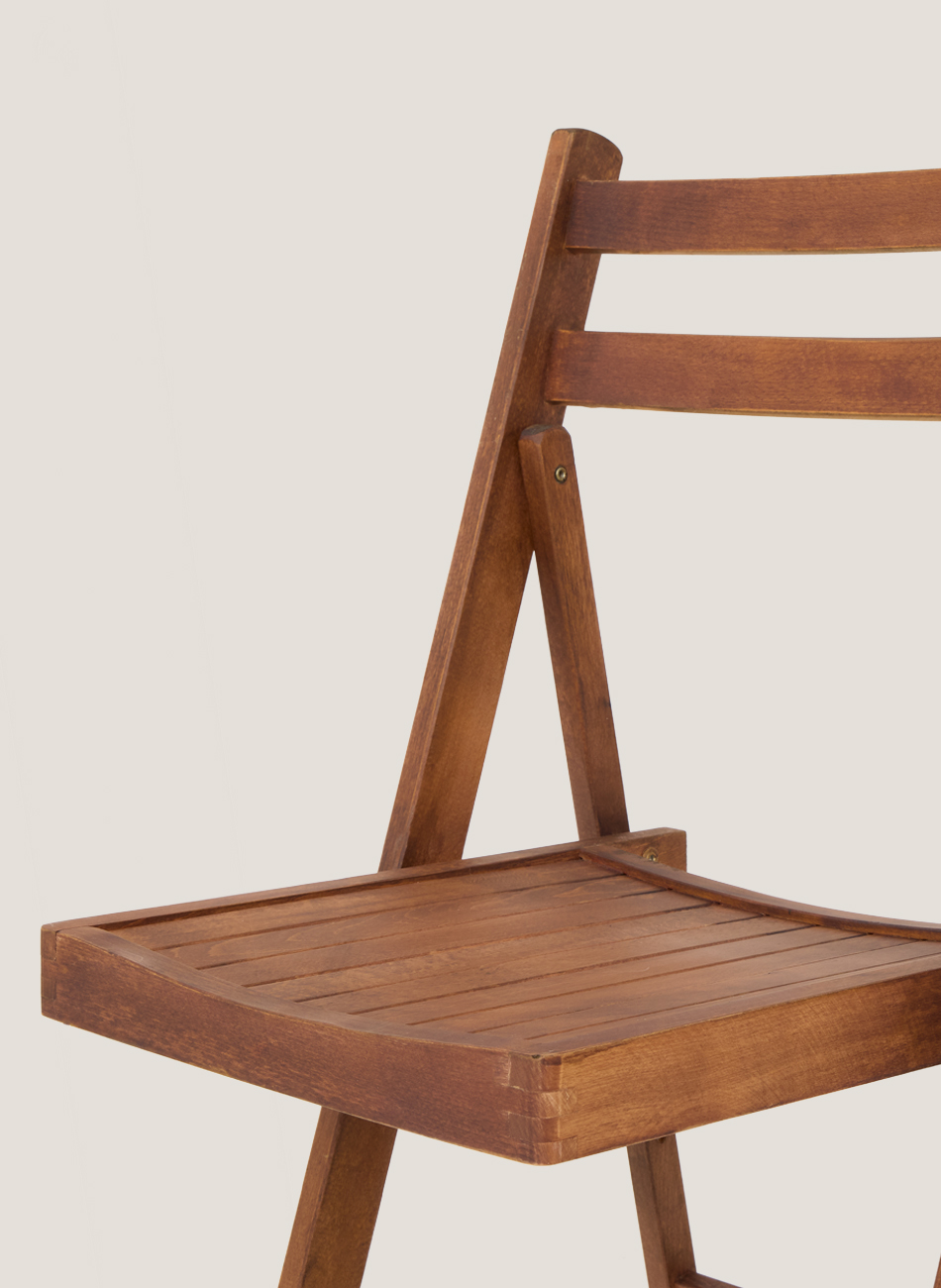 Silla madera nogal