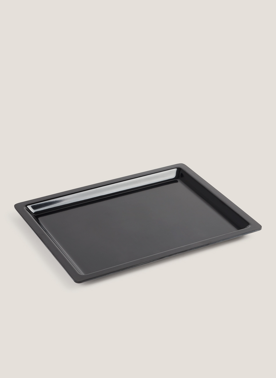 White melamine tray