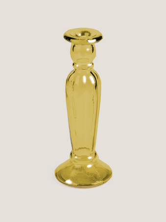 Candelabro cristal ocre