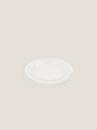 Plato cristal ala degustación