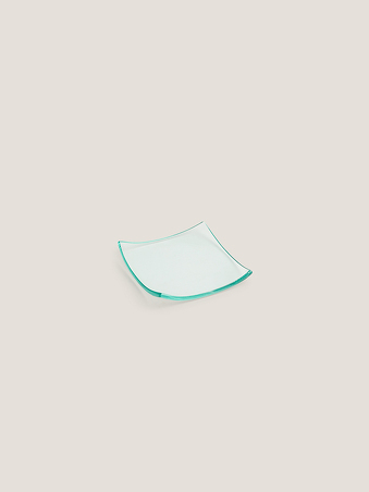 Plato cristal cuadrado