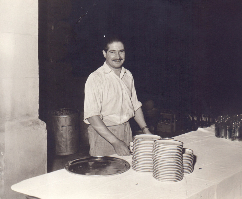 El Jefe en una recogida. Años 60