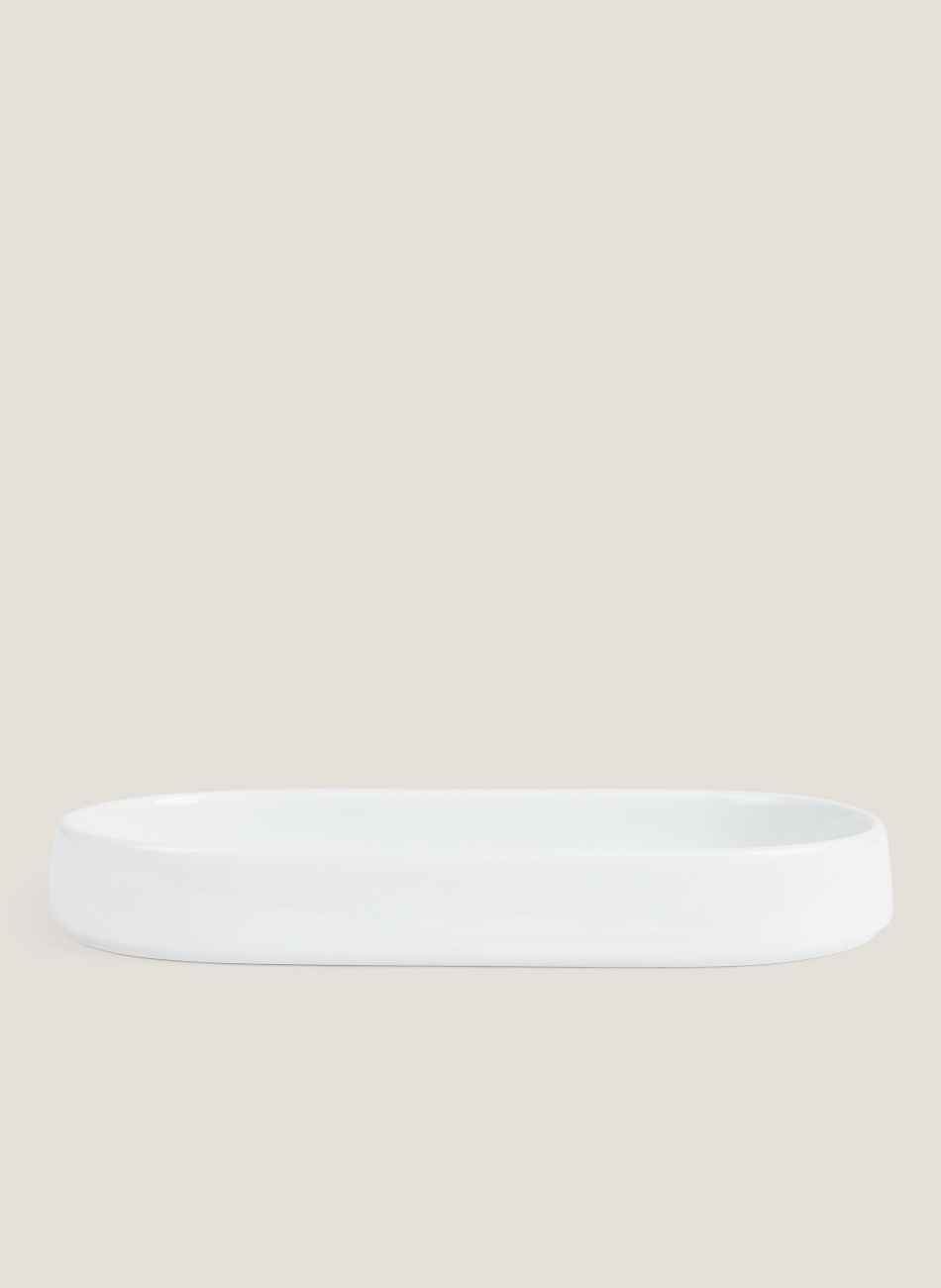 Fuente tea oval porcelana