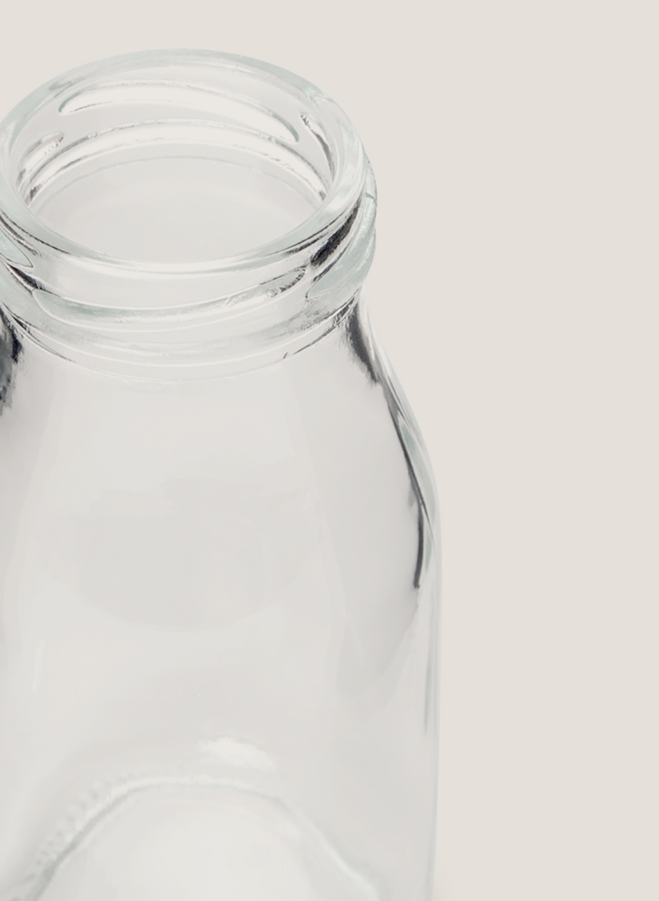 Botella cristal con tapa