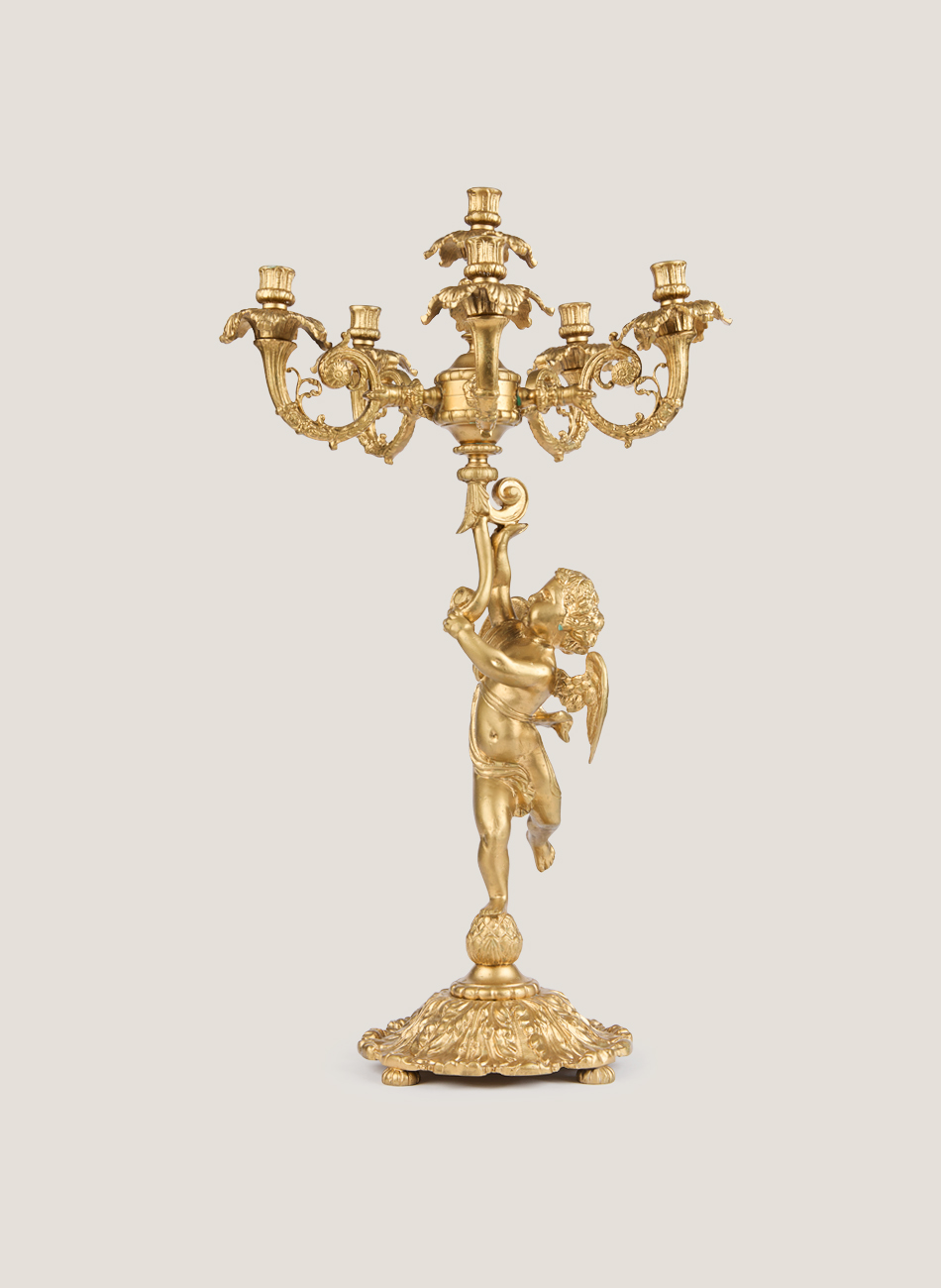 Candelabro ángeles 6 brazos