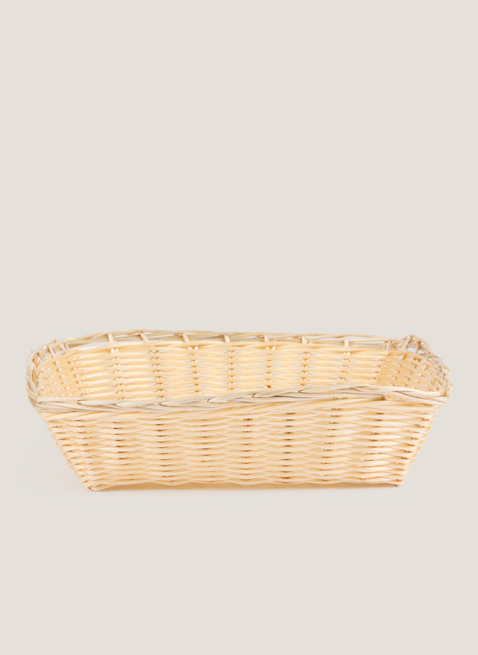 Cesta cuadrada rattan