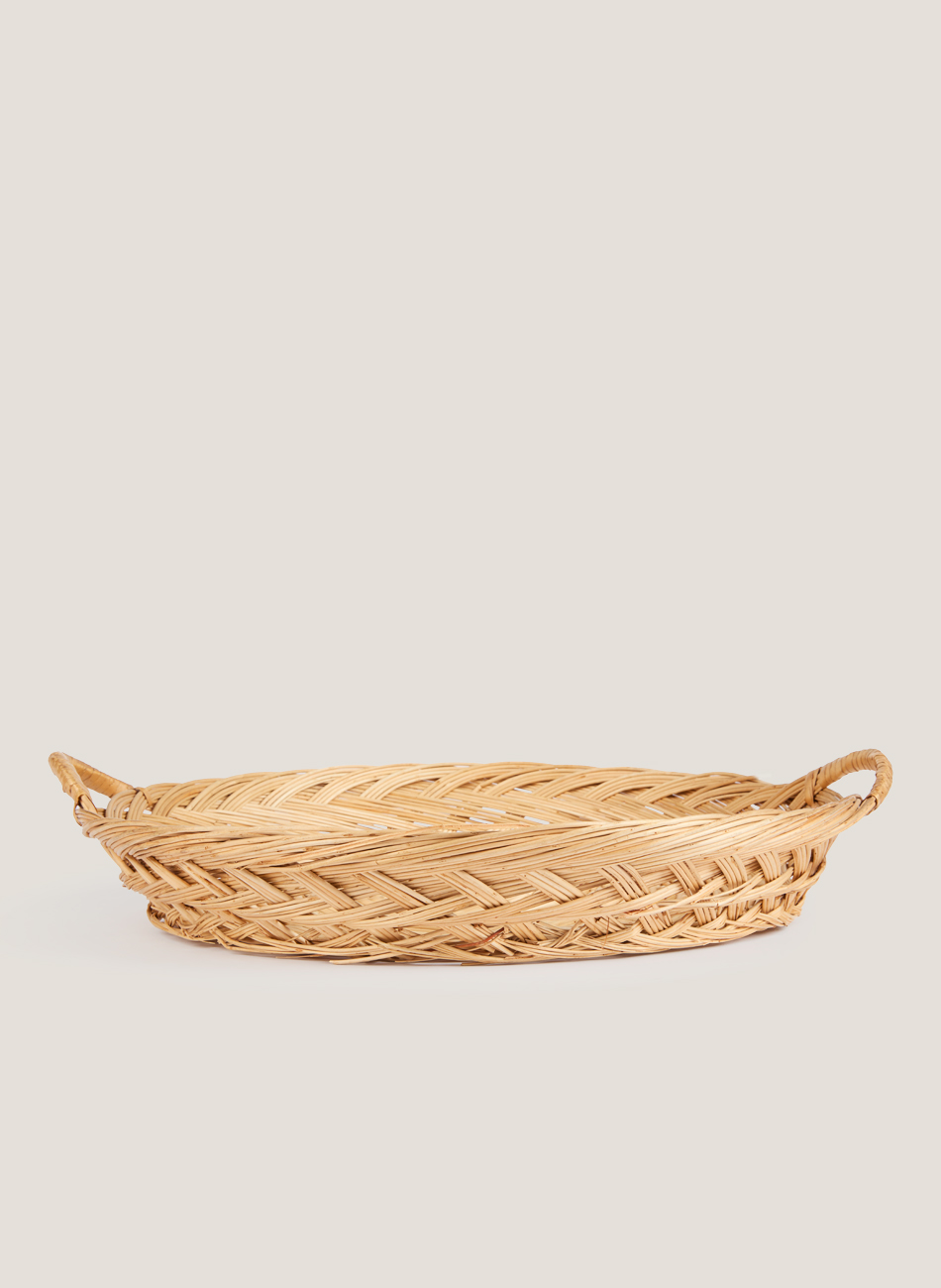 Cesta mimbre redonda