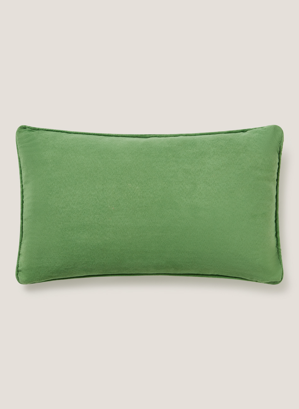 Cojín antelina verde