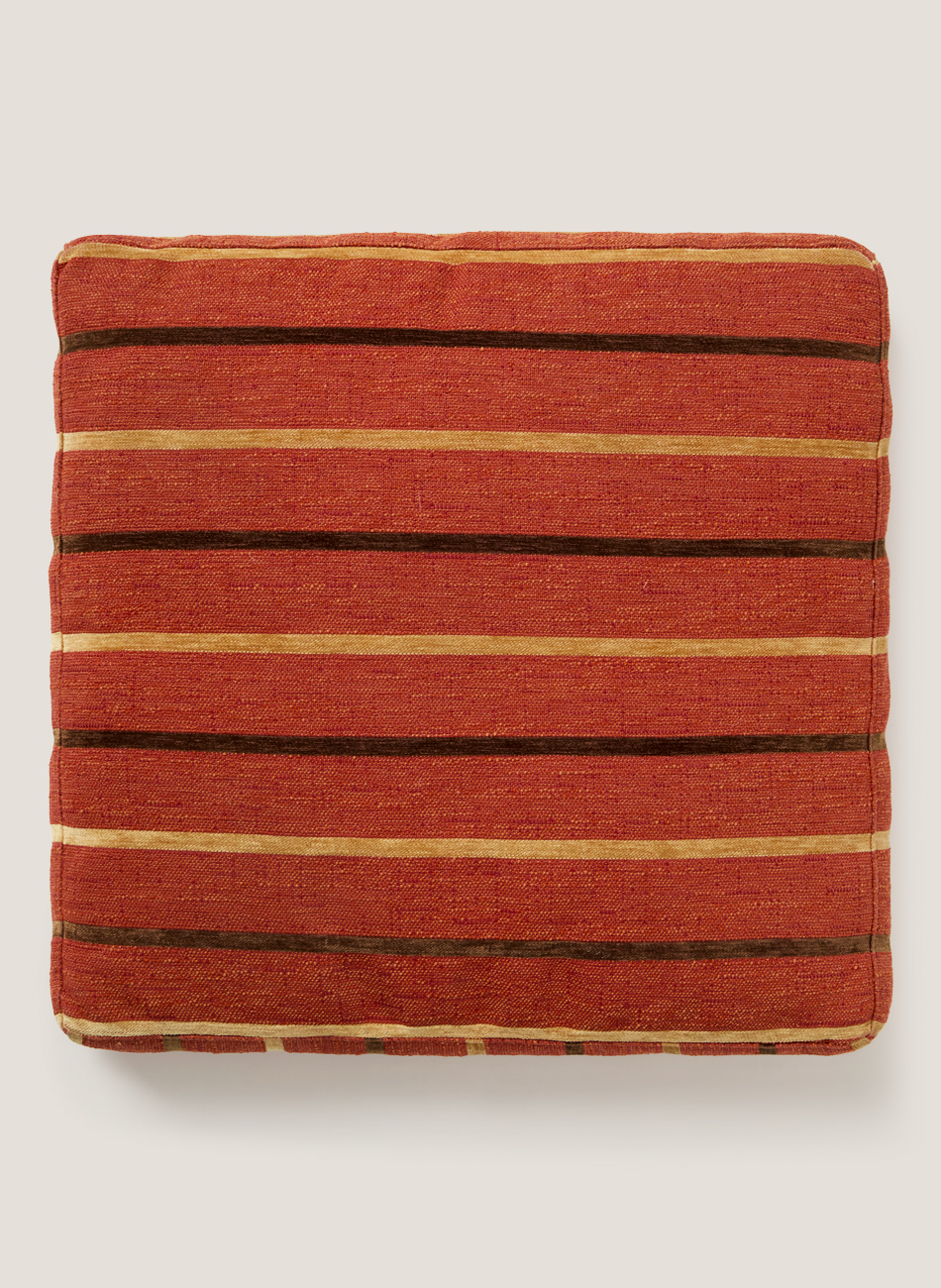 Cojín fincar naranja rayas