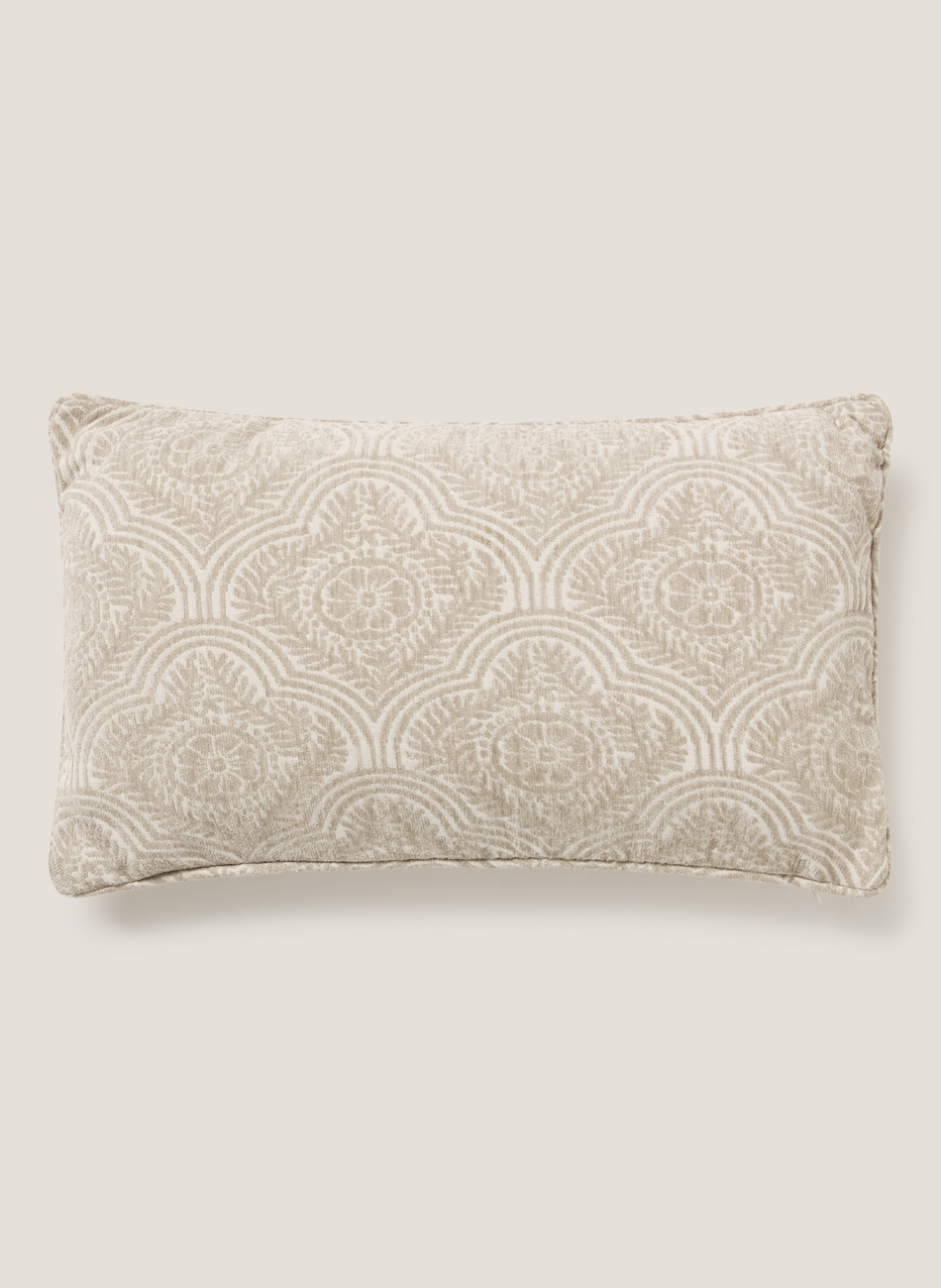 Cojín marroc crudo cuadrado