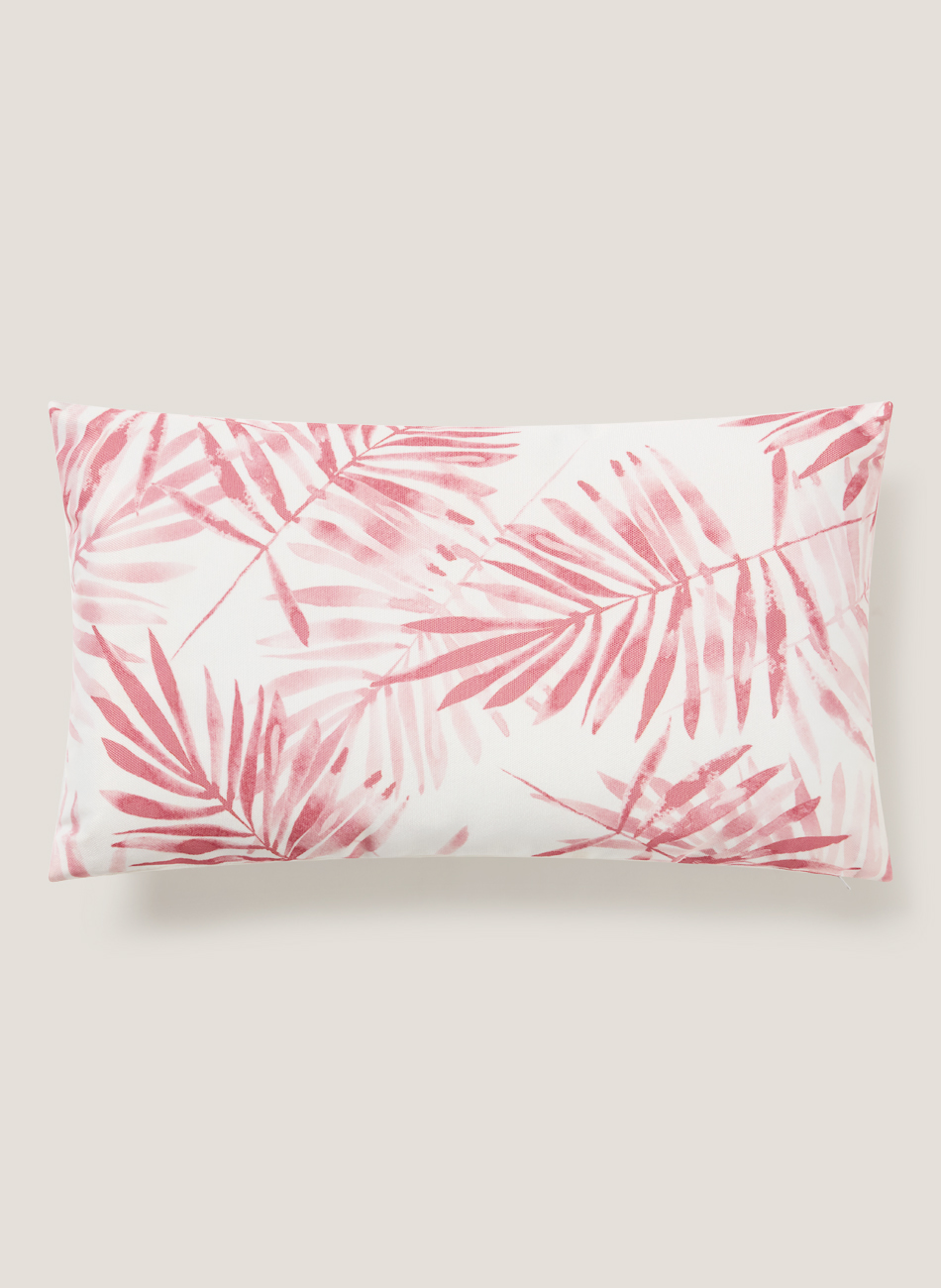 Cojín palm dibujo rosa