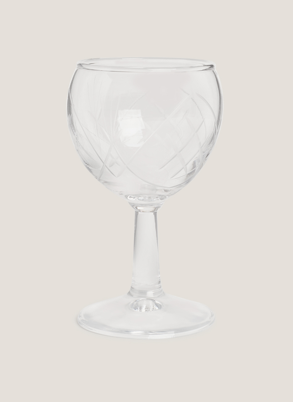 Cristalería tallada vintage