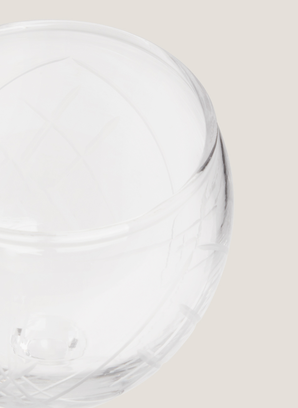 Cristalería tallada vintage