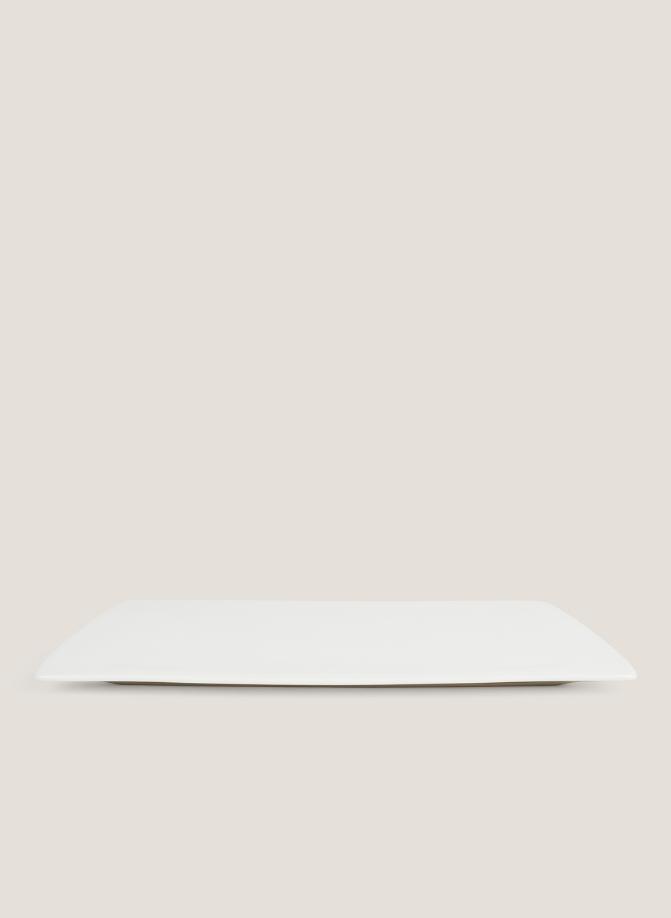 Fuente cuadrada marfil