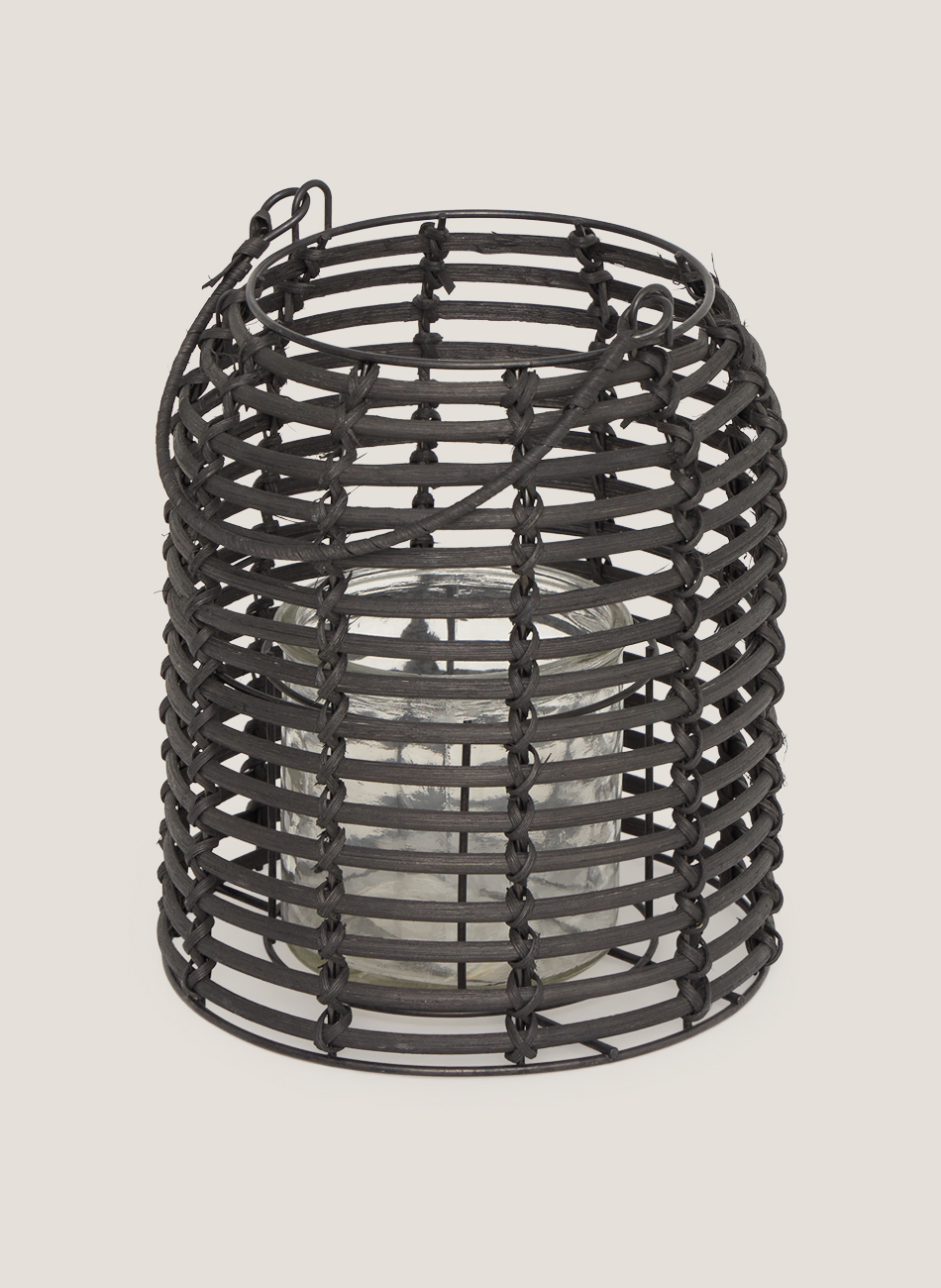 Faroles rattan negro
