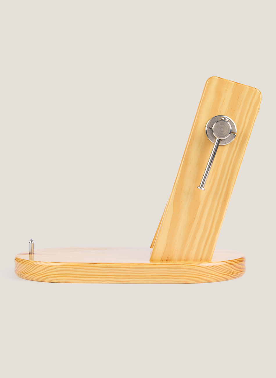 Sujeta-jamón de madera