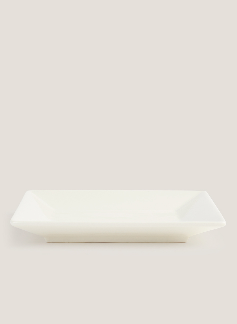 Plato tokyo blanco, negro y chocolate