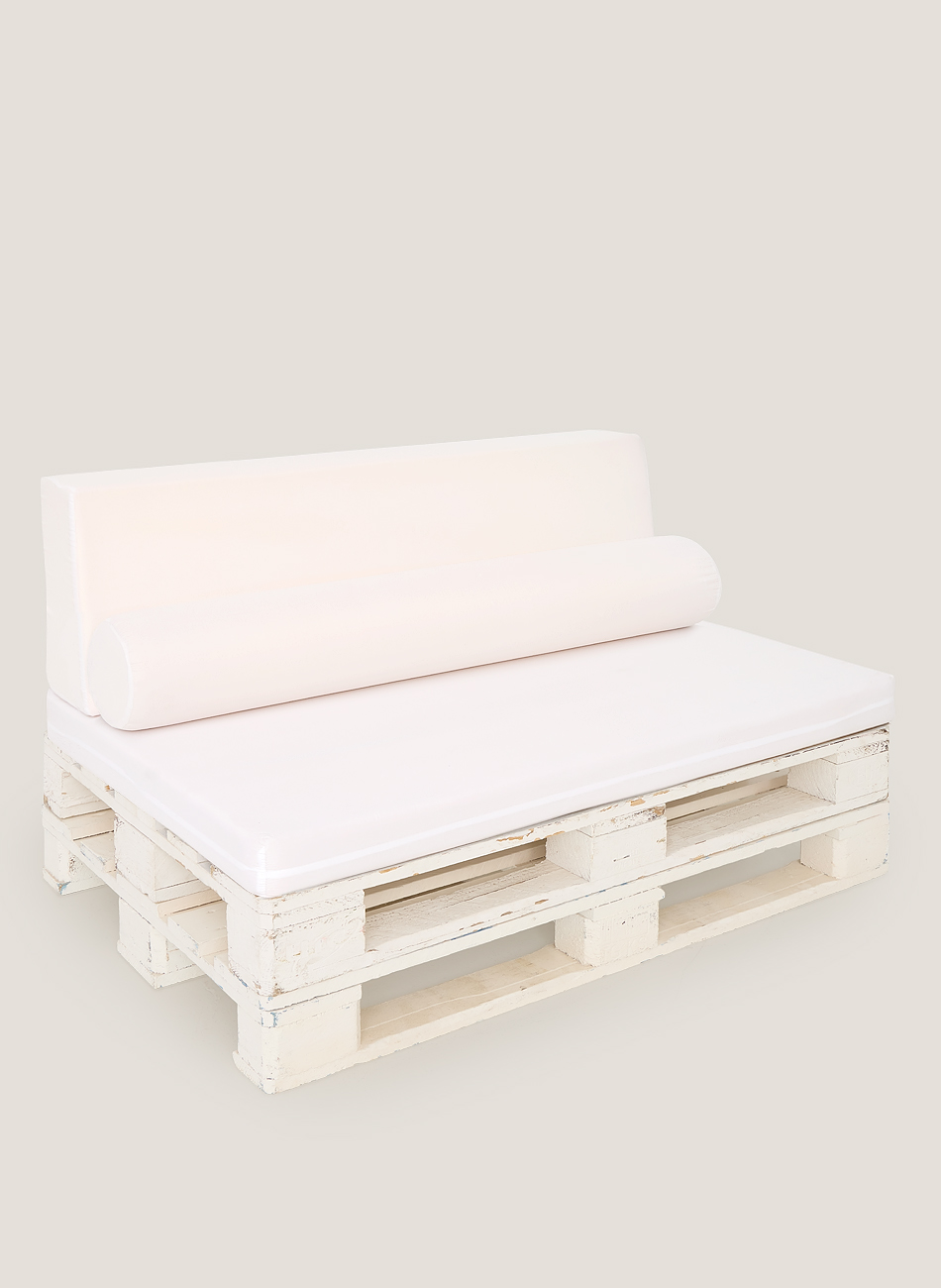 Sofá palet-blanco blanco
