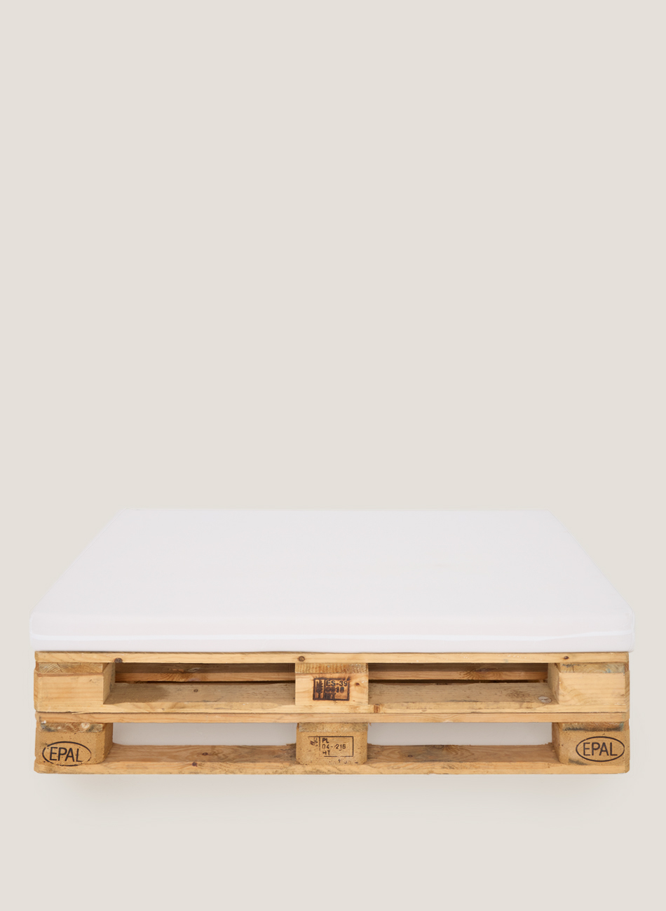 Sofá palet-blanco negro