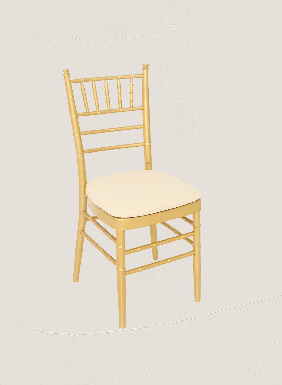 Silla chiavari oro-marfil