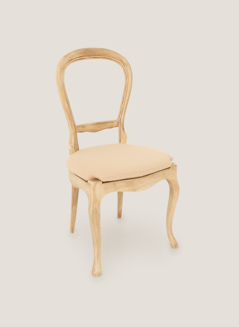 Silla holu asiento blanco