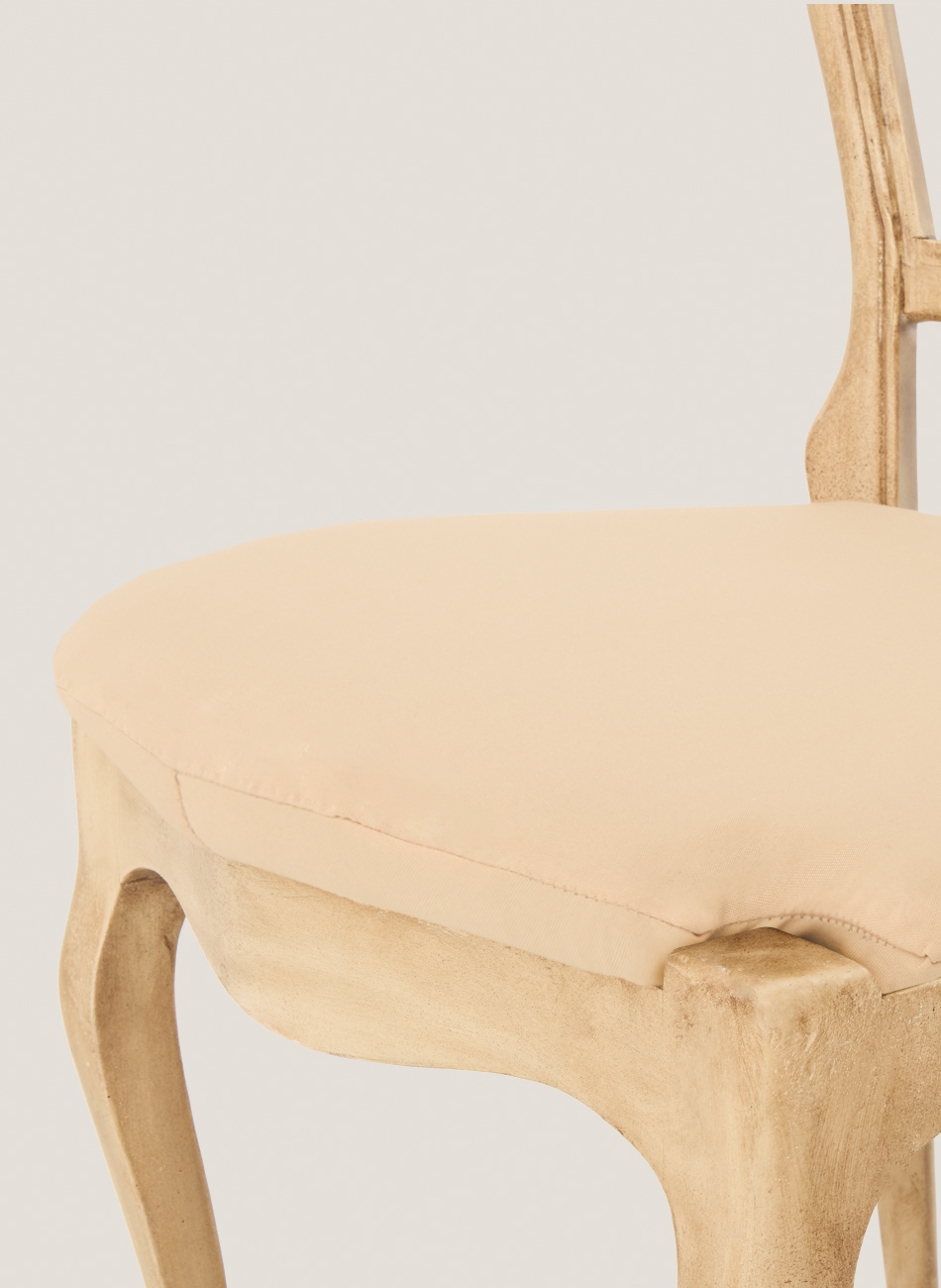 Silla holu asiento blanco