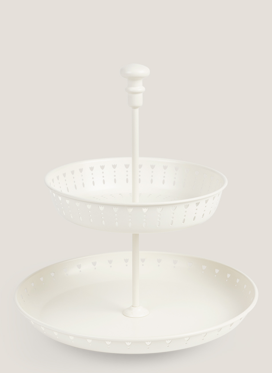 Soporte marfil 2 pisos