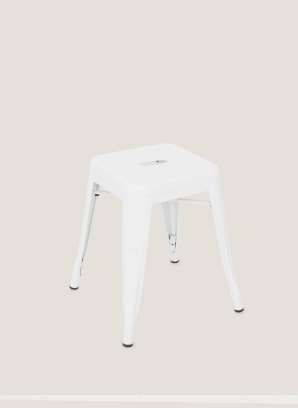 Taburete fabrik blanco bajo